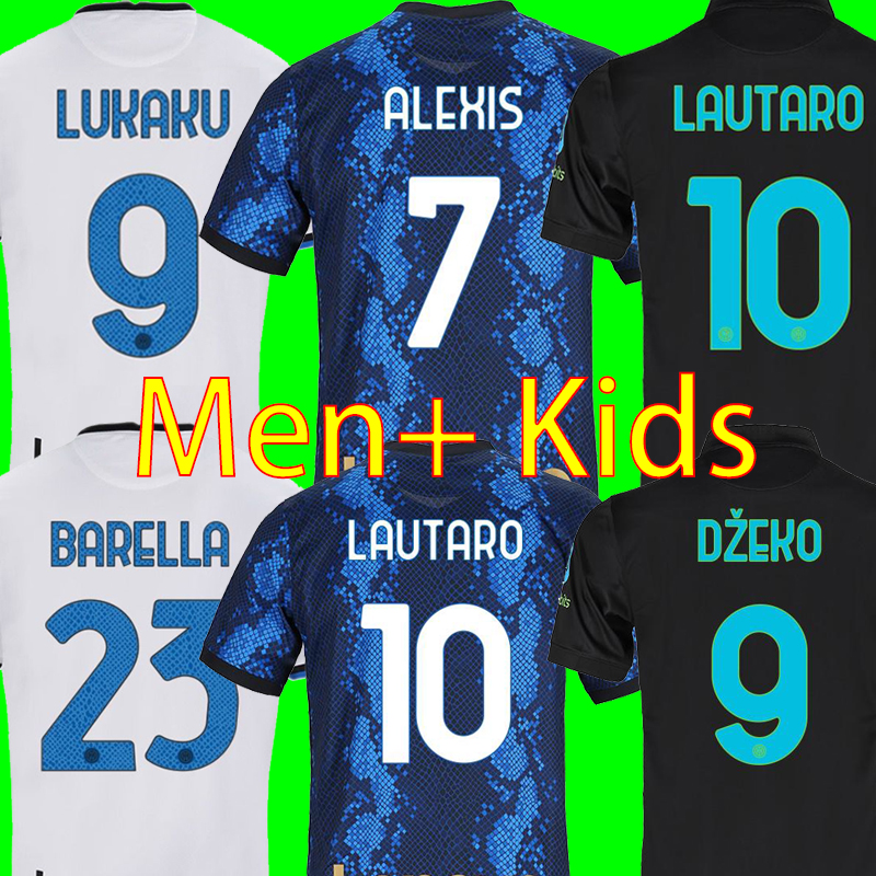 2021 2022 LAUTARO Soccer Jerseys INTER MILAN VIDAL BARELLA ERIKSEN ALEXIS HAKIMI 21 22 Football Shirt Men + Kids Kit 4th fourth Uniforms, 2122 home men
2021 2022 LAUTARO Soccer Jerseys INTER MILAN VIDAL BARELLA ERIKSEN ALEXIS HAKIMI 21 22 Football Shirt Men + Kids Kit 4th fourth Uniforms, 2122 home men