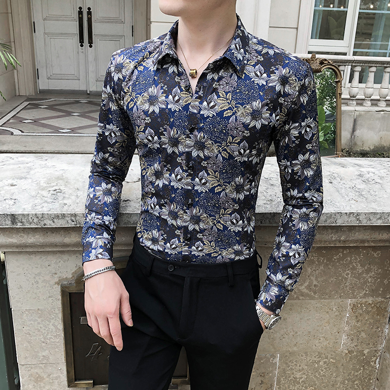 2021 New British Style Floral Men Clothes for All Long Game Streetwear Men's Shirts Slim Fit Chemise Homme 3xl 4zla, As the photo show
2021 New British Style Floral Men Clothes for All Long Game Streetwear Men's Shirts Slim Fit Chemise Homme 3xl 4zla, As the photo show