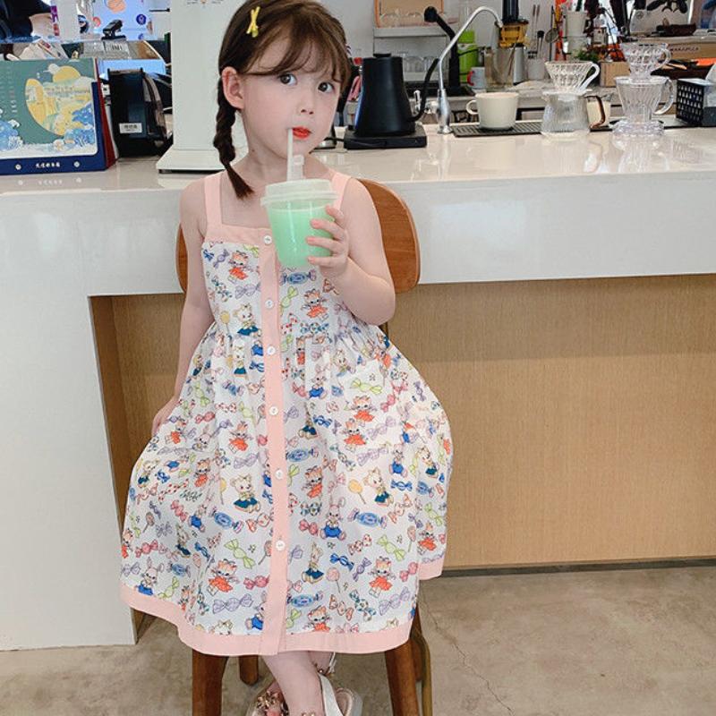 Girl's Dresses Girls Long Summer Children Clothing Print Square Collar Suspender Princess Dress Kids Casual Sleeveless A-line, Creamy-white
Girl's Dresses Girls Long Summer Children Clothing Print Square Collar Suspender Princess Dress Kids Casual Sleeveless A-line, Creamy-white