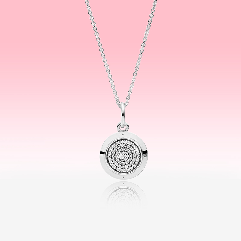 CZ diamond Disc Pendant Necklace Women Mens Fashion Jewelry for Pandora 925 Sterling Silver Chain Necklaces with Original gift Box
CZ diamond Disc Pendant Necklace Women Mens Fashion Jewelry for Pandora 925 Sterling Silver Chain Necklaces with Original gift Box