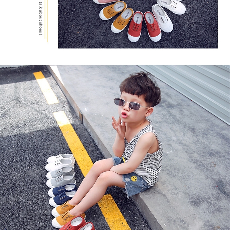 Children's Casual Kids Canvas Sneakers Candy Colors Flats For Toddlers Boys Girls Soft Breathable Fashion Shoes 210309