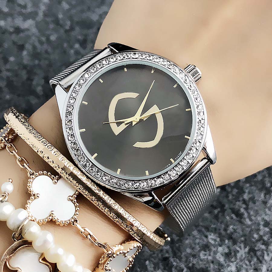 Brand quartz wrist Watch for Women Girl with metal steel band Watches G57, Slivery;brown
Brand quartz wrist Watch for Women Girl with metal steel band Watches G57, Slivery;brown