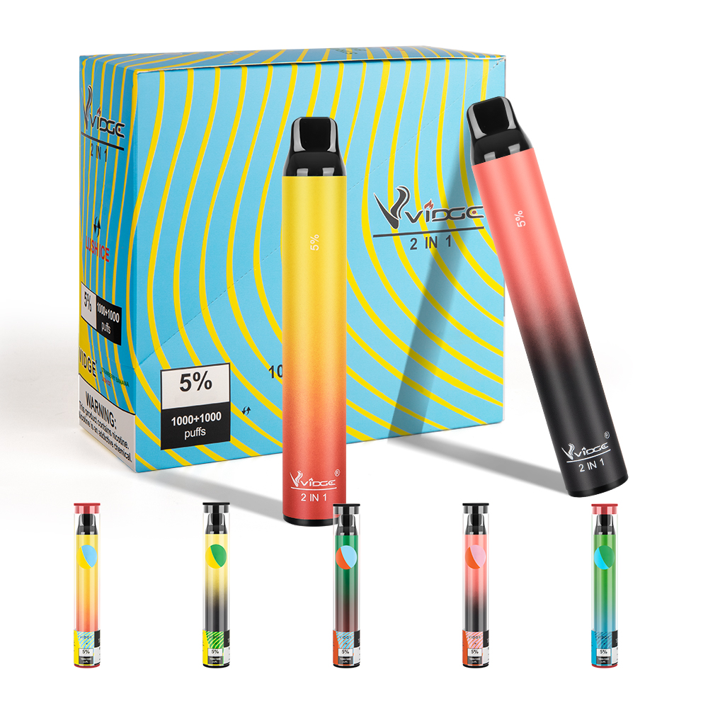 VIDGE Disposable Vape Pen Device Puff Bar Plus 2000 puffs 2 in 1 Vidge Pod Pri-filled Puff XXL Puff Plus E cigarettes
VIDGE Disposable Vape Pen Device Puff Bar Plus 2000 puffs 2 in 1 Vidge Pod Pri-filled Puff XXL Puff Plus E cigarettes