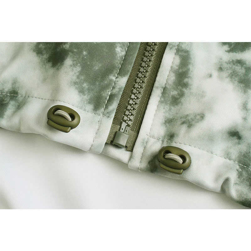 Sweatshirt Women Crop s Fashion Long Sleeve With Zipper Adjustable Hem DrawString 04 210628