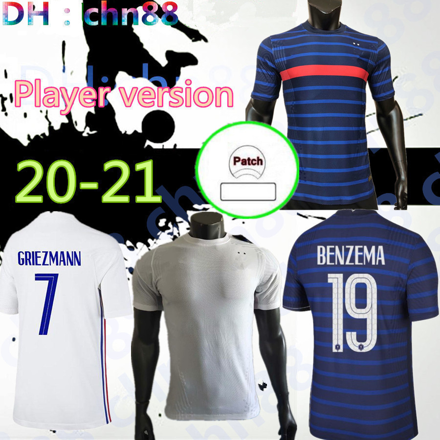 Player version France 2021 2022 GRIEZMANN BENZEMA MBAPPE HERNANDE maillot de foot France soccer jersey KANTE POGBA FEKIR PAVARD football shi, Black;yellow
Player version France 2021 2022 GRIEZMANN BENZEMA MBAPPE HERNANDE maillot de foot France soccer jersey KANTE POGBA FEKIR PAVARD football shi, Black;yellow
