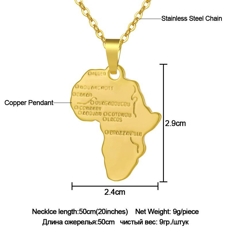 Pendant Necklaces Fashion African Africa Map Necklace Gold Silver Color Stainless Steel Choker For Women Jewelry Accessories
Pendant Necklaces Fashion African Africa Map Necklace Gold Silver Color Stainless Steel Choker For Women Jewelry Accessories