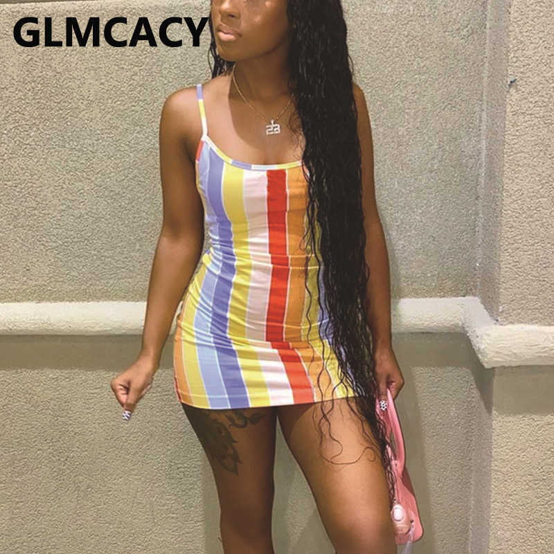 Spaghetti Strap Casual Summer Mini Dress 210702