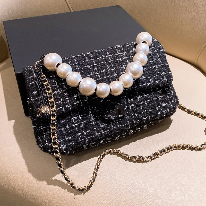 9 Colors Houndstooth Tweed Monogra Bags Pearls Chain Vintage Design Crossbody Evening Handbags Women Shoulder Bag Luxurys Designers Bags, 09
9 Colors Houndstooth Tweed Monogra Bags Pearls Chain Vintage Design Crossbody Evening Handbags Women Shoulder Bag Luxurys Designers Bags, 09