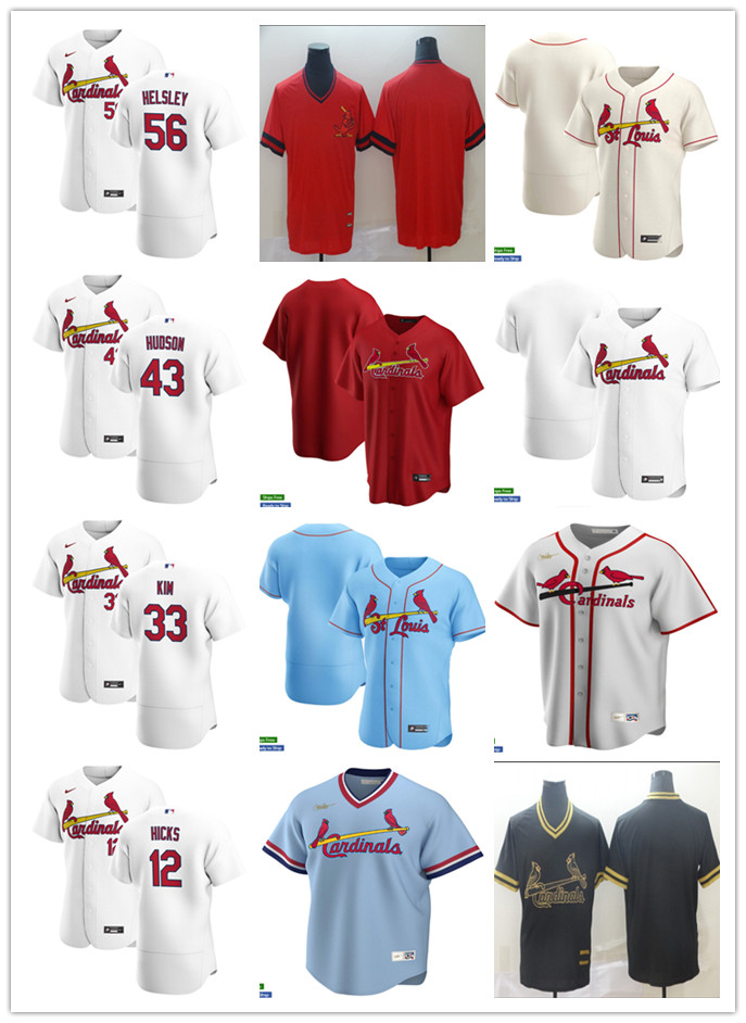 2021Men Women Youth 56 Ryan Helsley 12 Hicks 43 Dakota Hudson 33 Kwang Hyun Kim Custom Baseball Jersey Blank red white blue beige, Colour
2021Men Women Youth 56 Ryan Helsley 12 Hicks 43 Dakota Hudson 33 Kwang Hyun Kim Custom Baseball Jersey Blank red white blue beige, Colour