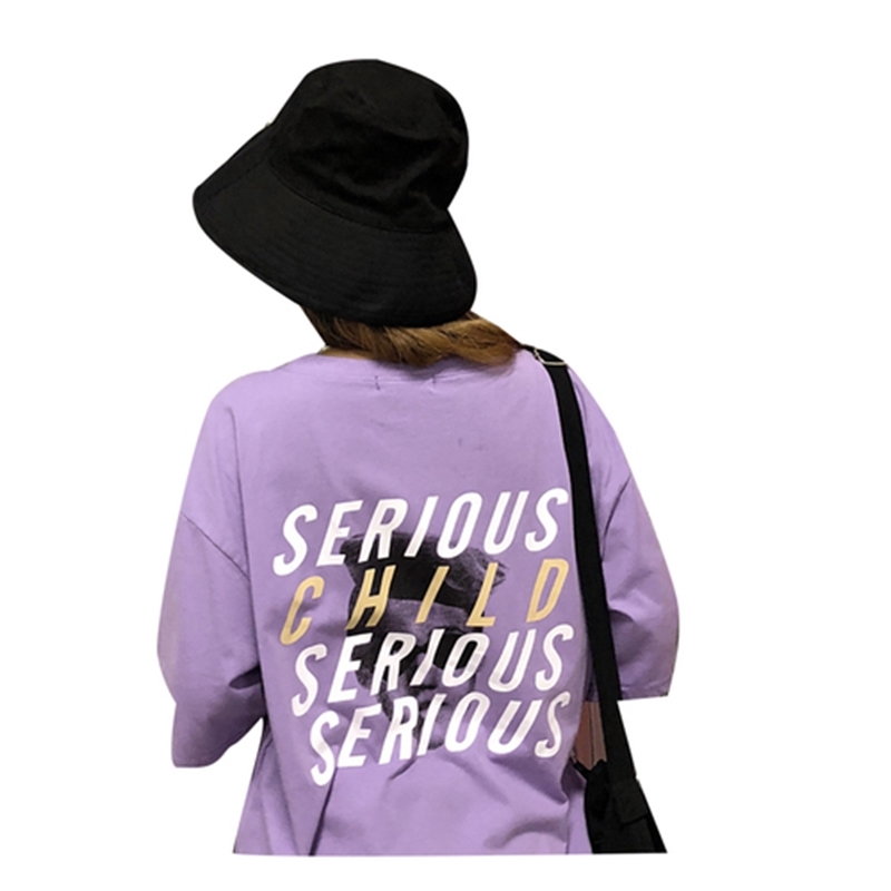 Chic Vaporwave Back Graphic Letter Printed Cool Must Have Loose Ladies Tee Top Japanese Harajuku Street Style Girl T shirts 210306