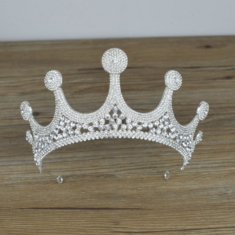 Luxury Bridal Crown And Tiaras Rhinestone Crystals Royal Wedding Crowns Princess Hair Accessories Birthday Party Tiaras Women Headpieces