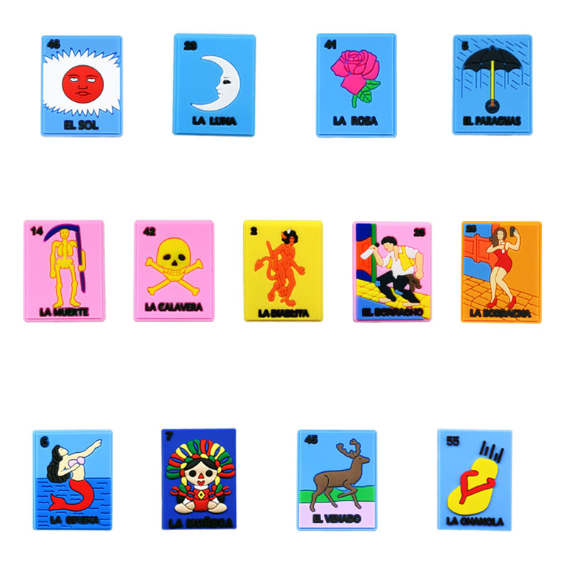MOQ=100pcs various cards pvc shoe charms wholesale fashion accessories soft rubber jibitz for croc shoes plastic ornaments
MOQ=100pcs various cards pvc shoe charms wholesale fashion accessories soft rubber jibitz for croc shoes plastic ornaments