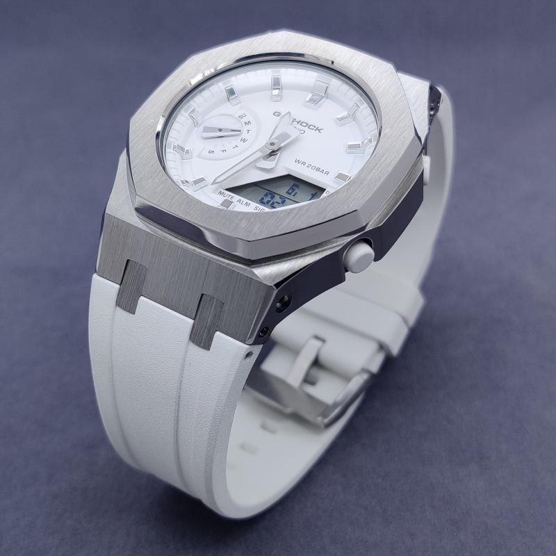 Watch Bands GMAS2100 Modification Kit Metal Bezel With Screws Custom Shorter Fluoro Rubber Strap For Gma S2100 Replacement Accessories
Watch Bands GMAS2100 Modification Kit Metal Bezel With Screws Custom Shorter Fluoro Rubber Strap For Gma S2100 Replacement Accessories