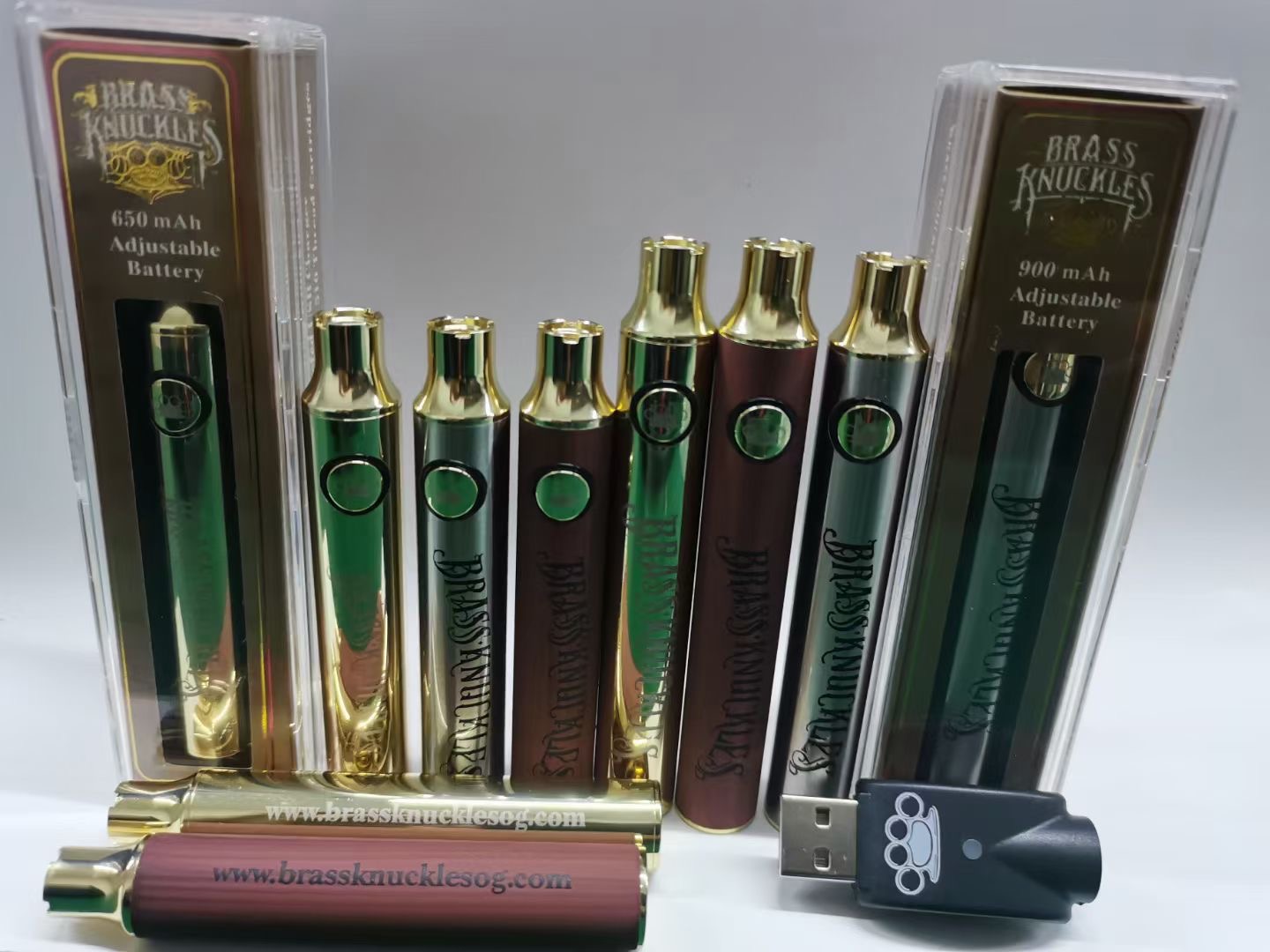 Best Vape Brass Knuckles Battery 650mAh 900mah Gold Wood Variable Voltage Adjustable E-Cigarette Battery Pen For 510 Thread Cartridge
Best Vape Brass Knuckles Battery 650mAh 900mah Gold Wood Variable Voltage Adjustable E-Cigarette Battery Pen For 510 Thread Cartridge