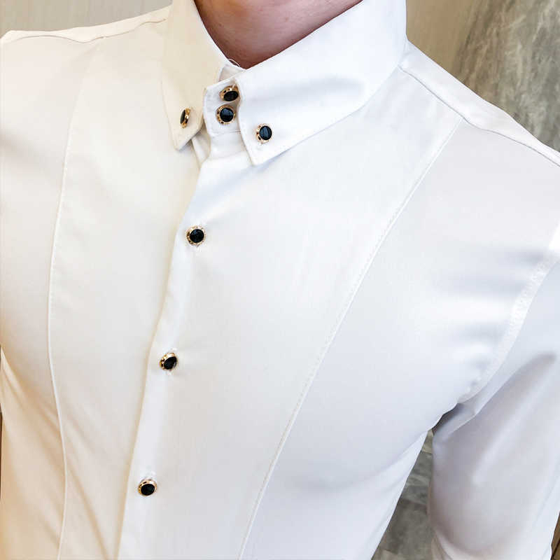 British Style Shirts for Men Fashion Men Clothing Summer Half Sleeve Men Casual Shirts Slim Fit camisas para hombre 3XL-M 210714