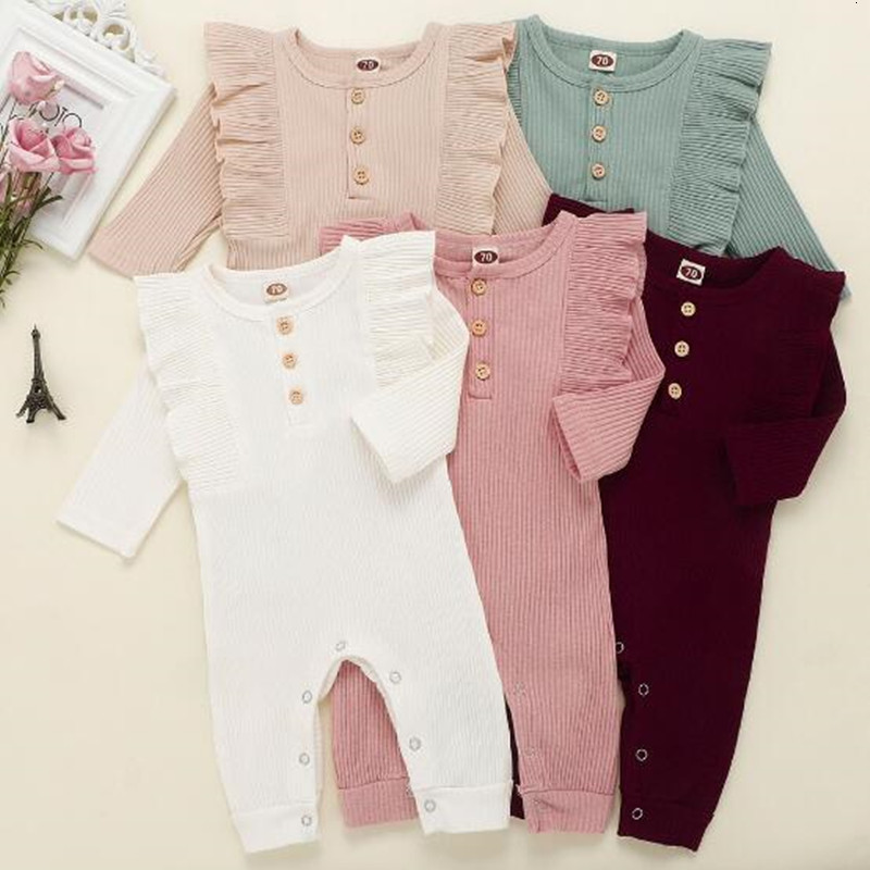 2021 New Fashion Spring Newborn Baby Romper Ruffles Solid Ribbed Cotton Infant Girls Bodysuit Kids Long Sleeve Overall 5 Color Mv7q, White
2021 New Fashion Spring Newborn Baby Romper Ruffles Solid Ribbed Cotton Infant Girls Bodysuit Kids Long Sleeve Overall 5 Color Mv7q, White
