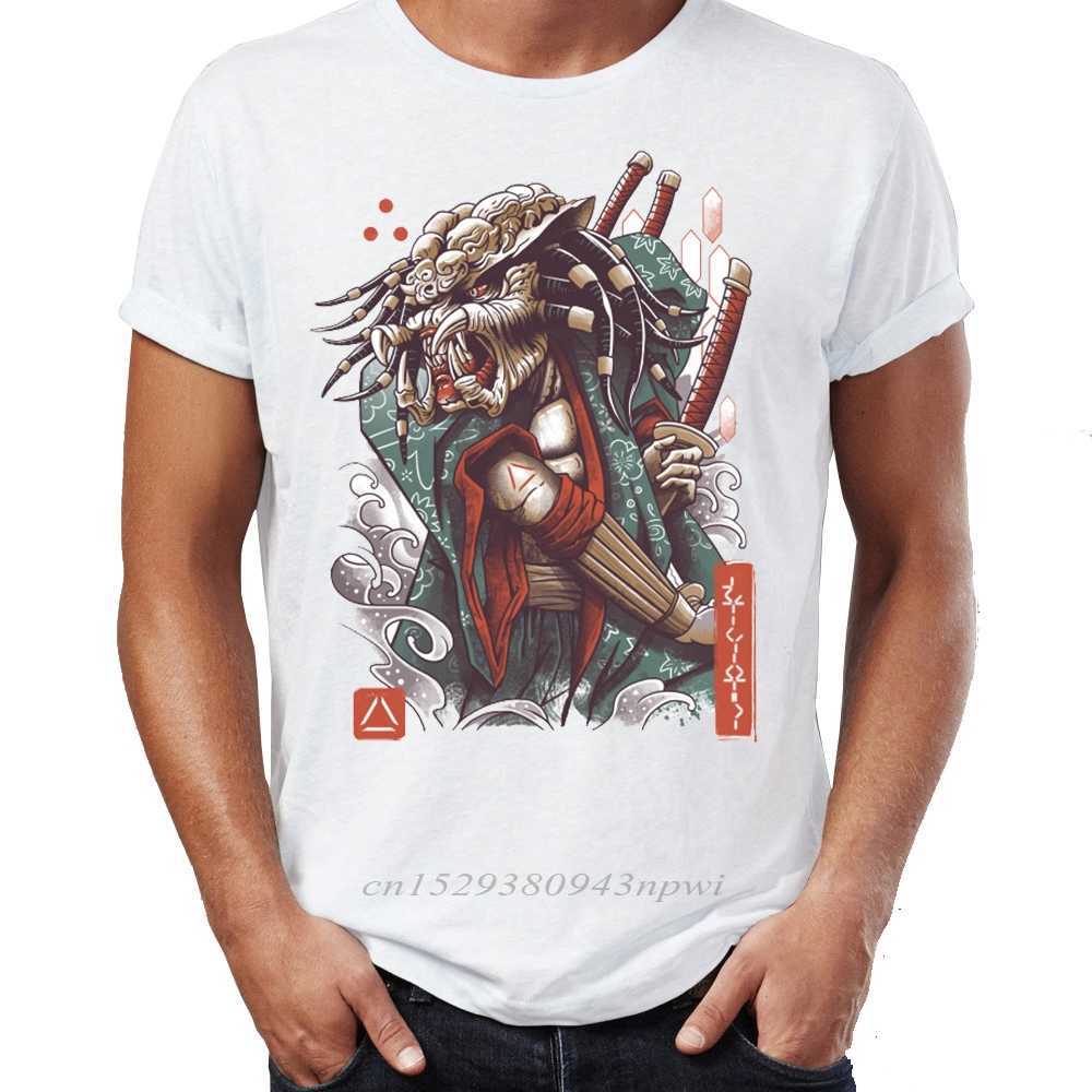 Hip Hop Men T-shirts The Predator Under Sun Artsy Awesome Artwork Printed Street Guys Tops & Tees Swag 100% Cotton Camiseta 210629