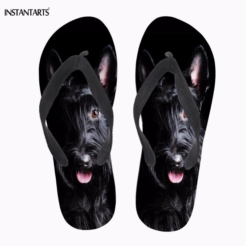 Slippers INSTANTARTS Cute Puppy Scottish Terrier Print Women Summer Flip Flops Casual Women's Indoor/Outdoor Sandal Slipper Fashion Shoes, Black
Slippers INSTANTARTS Cute Puppy Scottish Terrier Print Women Summer Flip Flops Casual Women's Indoor/Outdoor Sandal Slipper Fashion Shoes, Black