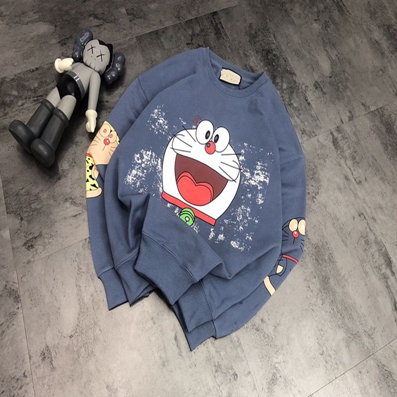 20 spring and Autumn New Korean variety Dingdang cat round collar sweater loose cute cartoon sweater for men and women, Purple
20 spring and Autumn New Korean variety Dingdang cat round collar sweater loose cute cartoon sweater for men and women, Purple