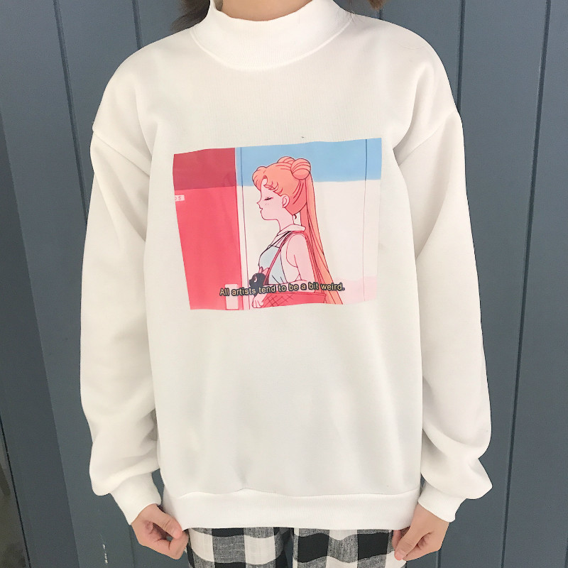 2021 New Harajuku Kawaii Impression the Cartoon Pullovers Hoodies of Women Falling Kpop Korean Thick Plus Veet Hoodie Tumblr Tops Wsu4, White
2021 New Harajuku Kawaii Impression the Cartoon Pullovers Hoodies of Women Falling Kpop Korean Thick Plus Veet Hoodie Tumblr Tops Wsu4, White