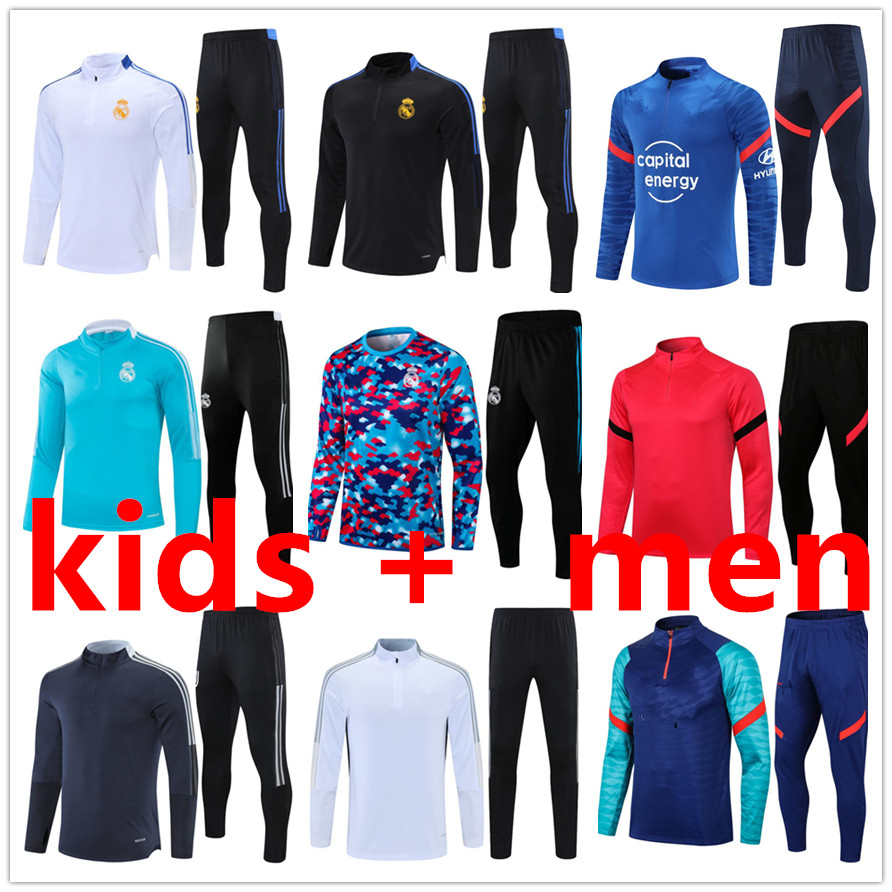 2122 Real Madrid soccer tracksuit tracksuits football training suits kit chandal futbol CF Barcelona; Atletico; kids Men boys mens jacket tuta set sets
2122 Real Madrid soccer tracksuit tracksuits football training suits kit chandal futbol CF Barcelona; Atletico; kids Men boys mens jacket tuta set sets