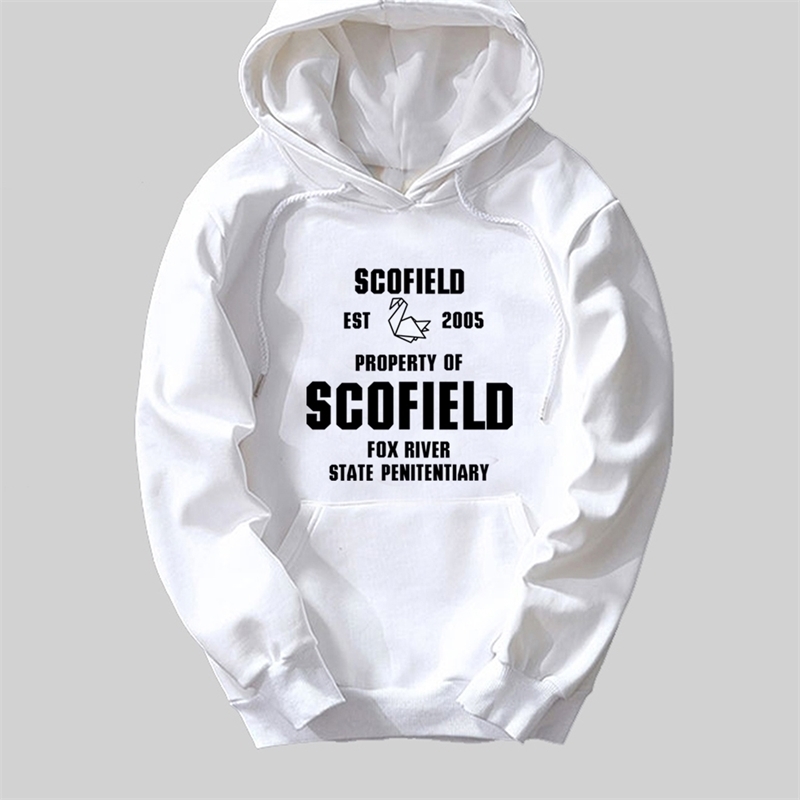 Prison Break Paper Crane EST 2005 Scofield Fox River Man Boy Hoodie Autumn Winter Fleece Couple Clothes ZIIART 201020