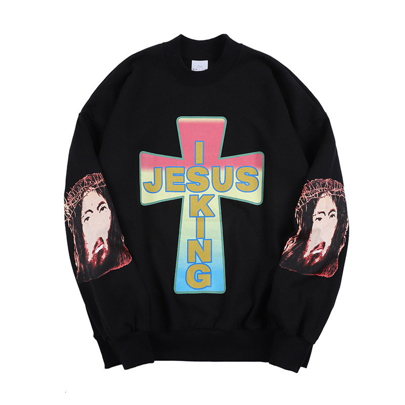 2021 New Kanye West Jesus Is King Cross Printed Women Hoodies Hiphop Men Cotton Sweatshirts Qg3v, White
2021 New Kanye West Jesus Is King Cross Printed Women Hoodies Hiphop Men Cotton Sweatshirts Qg3v, White