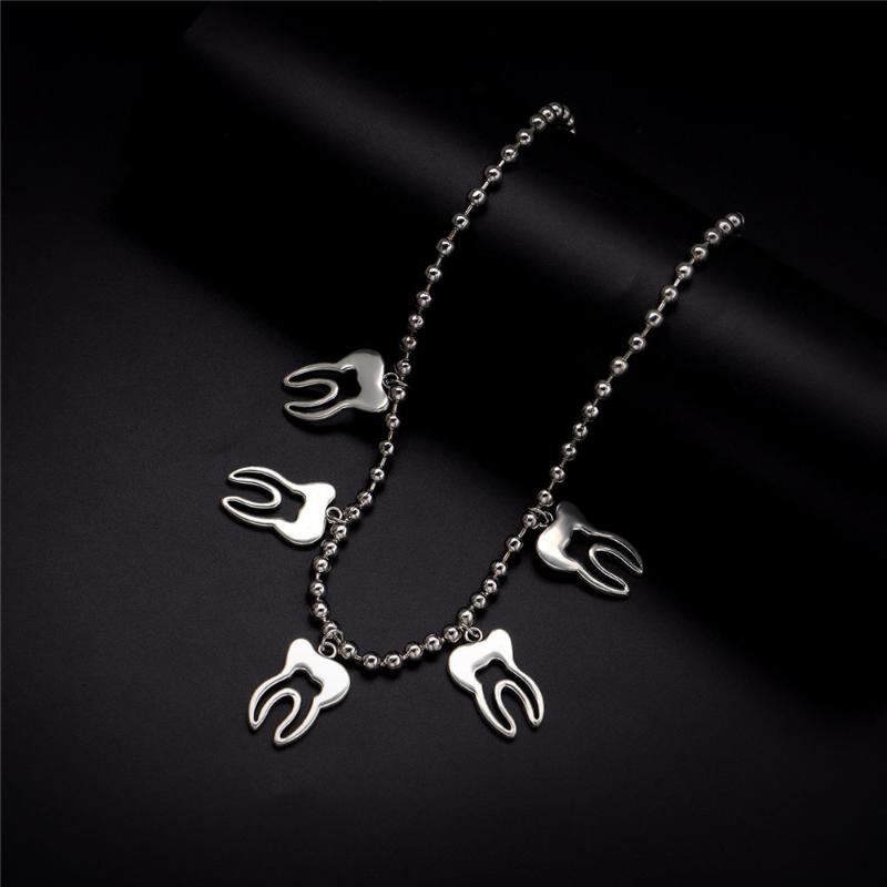 Pendant Necklaces Personality Tooth Punk Choker Hip Hop Beaded Chain Fairy Necklace Statement Party Jewelry Cool Gifts
Pendant Necklaces Personality Tooth Punk Choker Hip Hop Beaded Chain Fairy Necklace Statement Party Jewelry Cool Gifts