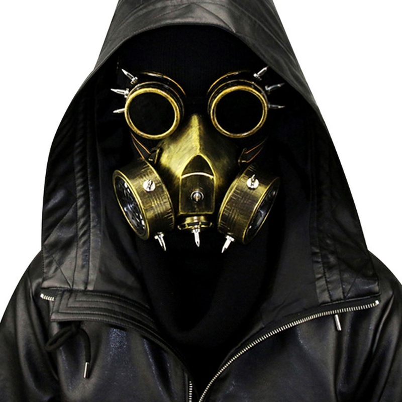 Costume Accessories Unisex Steampunk Fashion Retro Rivets Gas Mask Respirator Cyber Gothic Punk Cosplay Spikes Masks Halloween Party Accesso, Gold
Costume Accessories Unisex Steampunk Fashion Retro Rivets Gas Mask Respirator Cyber Gothic Punk Cosplay Spikes Masks Halloween Party Accesso, Gold