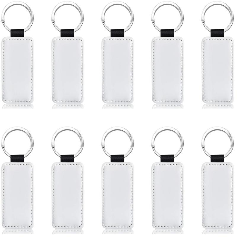 Keychains 10Pcs Leather Keychain Blank Rectangle MDF Sublimation Heat Transfer Kit Jewelry Making
Keychains 10Pcs Leather Keychain Blank Rectangle MDF Sublimation Heat Transfer Kit Jewelry Making