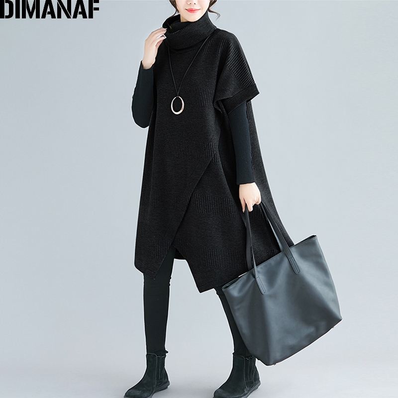 DIMANAF Oversize Winter Autumn Women Pullovers Sweatshirts Cotton Thicken Plus Size Turtleneck Lady Tops Female Loose Bat Sleeve 201102