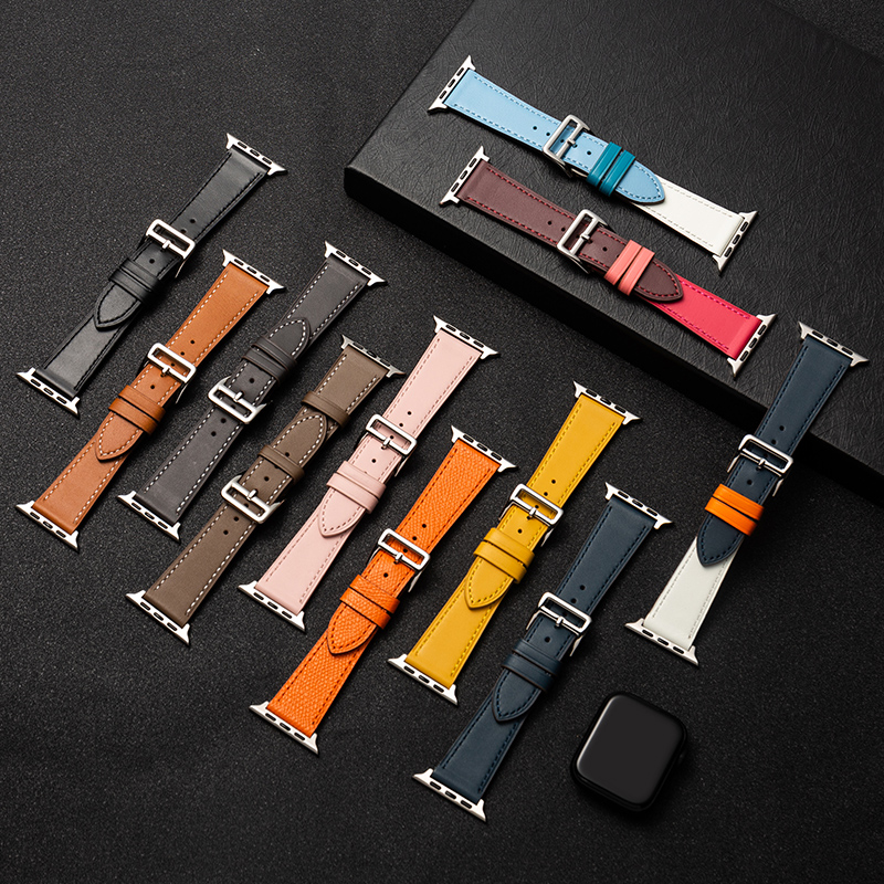Applicable to Apple Watch strap head layer leather pin buckle style iwatch1 2 3 4 5 6 SE 38-40mm 42-44mm Leather Watch Bands
Applicable to Apple Watch strap head layer leather pin buckle style iwatch1 2 3 4 5 6 SE 38-40mm 42-44mm Leather Watch Bands