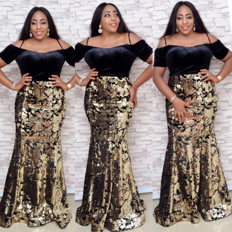 Ethnic Clothing High Quality Evening Party Dress Elegant Sexy Off The Shoulder African Velvet Danshiki Sequins Nigerian Maxi Sequined Robe
Ethnic Clothing High Quality Evening Party Dress Elegant Sexy Off The Shoulder African Velvet Danshiki Sequins Nigerian Maxi Sequined Robe