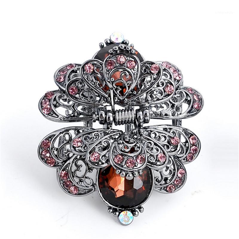 Hair Clips & Barrettes Charms Ancient Metal Crab Claw For Women Vintage Rhinestone Crystal Flower Clip Wedding Accessories Jewelry, Golden;silver
Hair Clips & Barrettes Charms Ancient Metal Crab Claw For Women Vintage Rhinestone Crystal Flower Clip Wedding Accessories Jewelry, Golden;silver