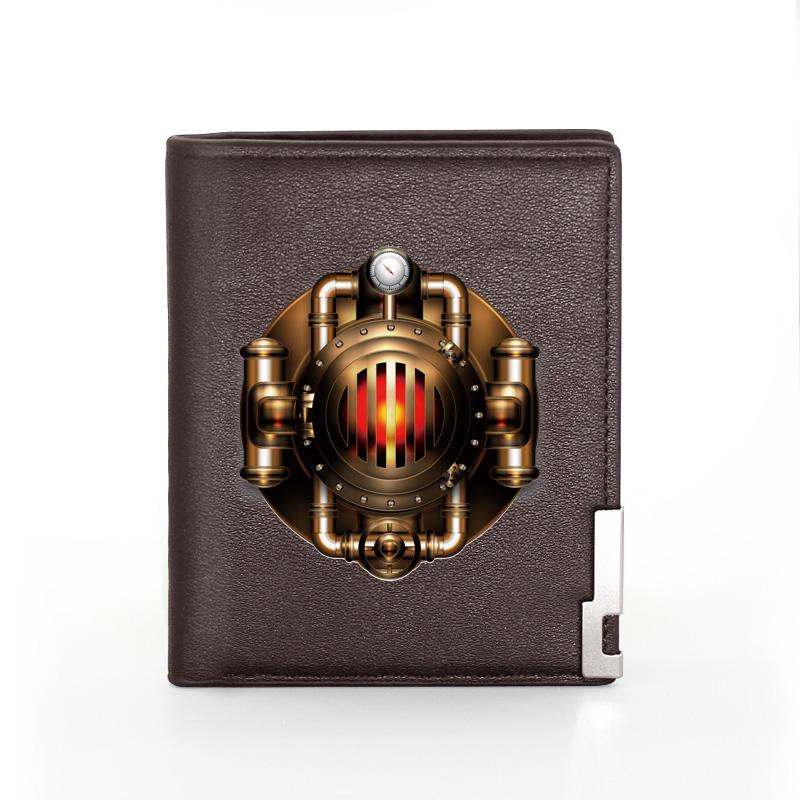 Wallets Brown Vintage Steampunk Boiler Leather Wallet Classic Men Women Billfold Slim /ID Holders Money Bag Short Purses, Red;black
Wallets Brown Vintage Steampunk Boiler Leather Wallet Classic Men Women Billfold Slim /ID Holders Money Bag Short Purses, Red;black