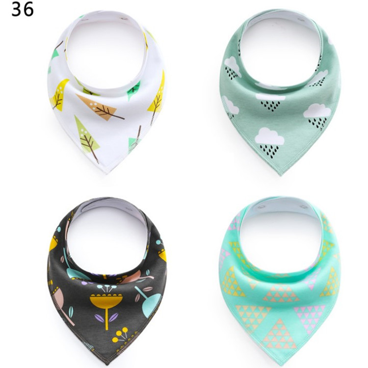 Cotton Baby Bibs Soft and Absorbent for Baby Burp Cloths Bandana Drool Bibs Maternal and Child Supplies