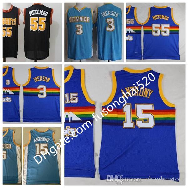 Retro Mens Dikembe 55 Mutombo Allen 3 Iverson Carmelo 15 Anthony Hardwoods Classic 100% Stitched High Quality basketball Jersey Floral, Black;red
Retro Mens Dikembe 55 Mutombo Allen 3 Iverson Carmelo 15 Anthony Hardwoods Classic 100% Stitched High Quality basketball Jersey Floral, Black;red