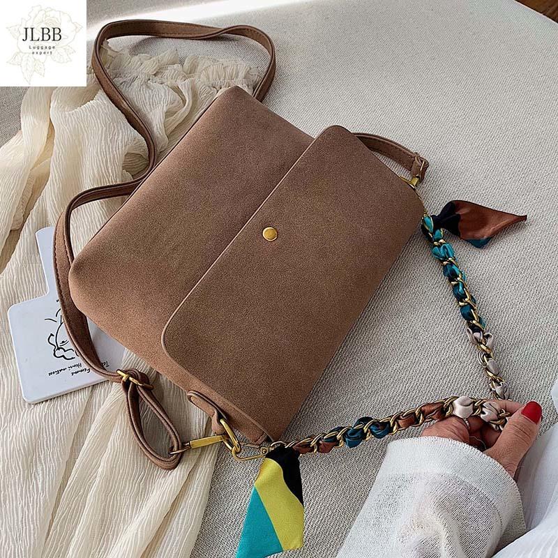 Solid Color Scrub Leathers Women Messenger Bags Chain Scarf Shoulder Crossbody Bags for women Winter lady Handbags and Purses, Black
Solid Color Scrub Leathers Women Messenger Bags Chain Scarf Shoulder Crossbody Bags for women Winter lady Handbags and Purses, Black