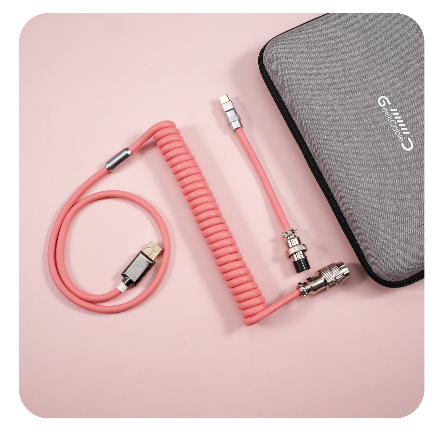 Geekcable Customized DIY Mechanical Keyboard Cable Super Elastic Series Entry Modle Multiple Colorway 6mm Thickness