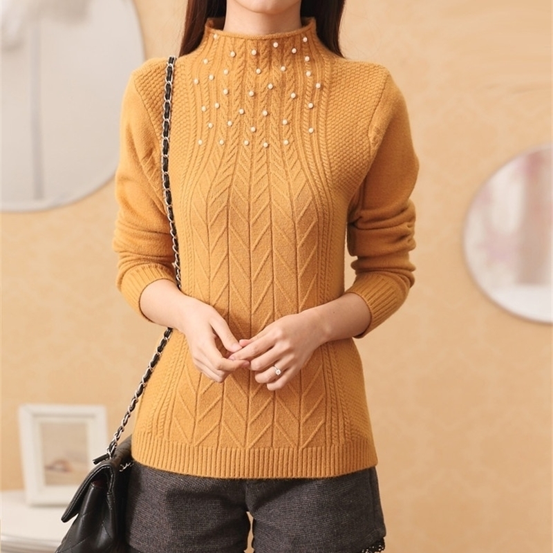 new autumnwinter allmatch slim sweater women outerwear turtleneck women sweater T200319