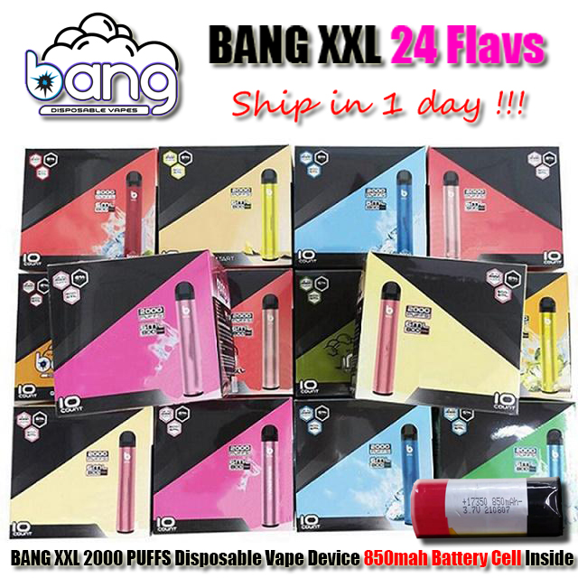 Highest Quality Pre-filled BANG XXL XXTRA E Cigarette Disposable Vape Device Pen 2000 Puffs 850mAh Battery 6ml Pods Cartridges Vapor Cigs Vaporizer
Highest Quality Pre-filled BANG XXL XXTRA E Cigarette Disposable Vape Device Pen 2000 Puffs 850mAh Battery 6ml Pods Cartridges Vapor Cigs Vaporizer