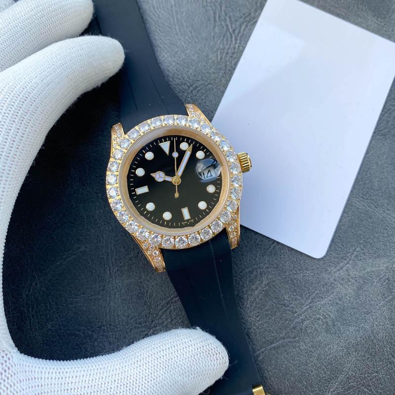 wholesale factoryhigh-grade fashion classic men's watch with diamond rubber strap automatic mechanical waterproof leisure high quality, Slivery;brown
wholesale factoryhigh-grade fashion classic men's watch with diamond rubber strap automatic mechanical waterproof leisure high quality, Slivery;brown