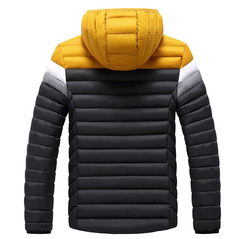 MANTLCONX Youthful Winter Jacket Men Autumn Thick Warm Fleece Hooded Parkas Jacket Coat Men Outwear Casual Windbreak Parkas 210818