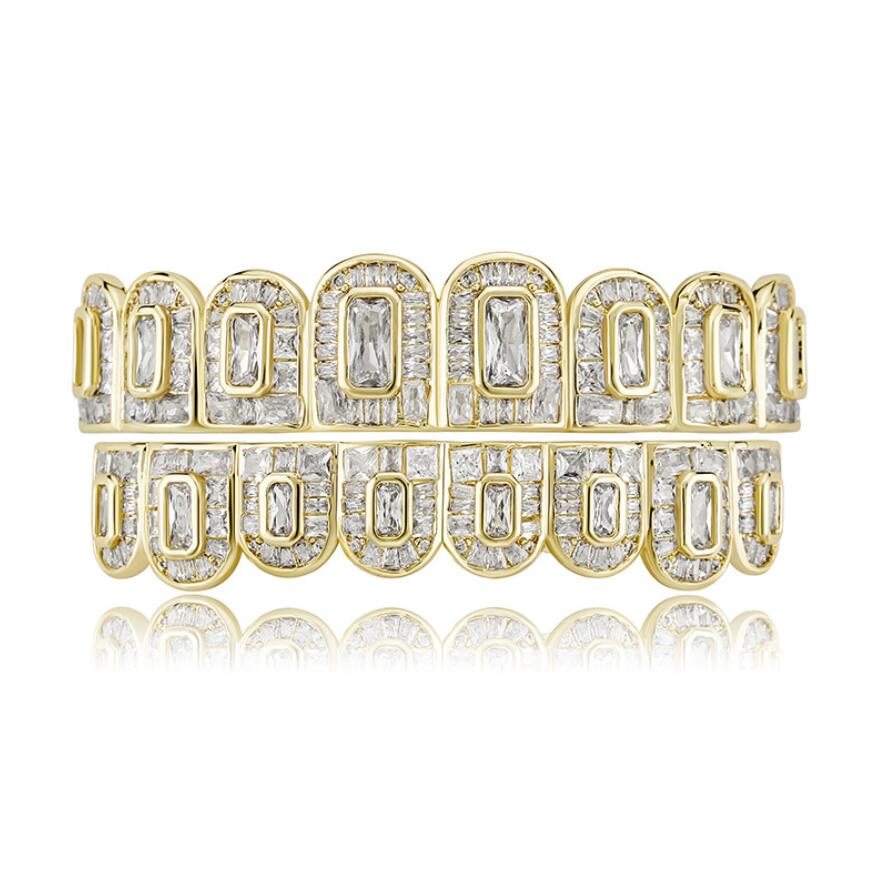 Hip Hop Rock big Teeth Grill All Iced Out CZ Stone Micro Paved Men Women's Top&Bottom Grills Set
Hip Hop Rock big Teeth Grill All Iced Out CZ Stone Micro Paved Men Women's Top&Bottom Grills Set
