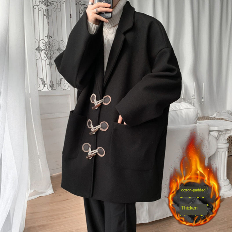 2021 New Winter Plus Cotton Thick Men's Warmth Fashion Retro Oversize Men Long Woolen Coat Mens Overcoat Dkub, Black
2021 New Winter Plus Cotton Thick Men's Warmth Fashion Retro Oversize Men Long Woolen Coat Mens Overcoat Dkub, Black