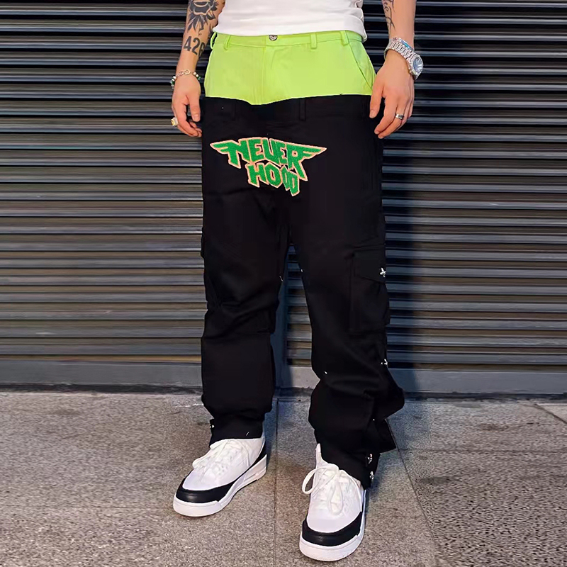 Letter Embroidery Waist Cargo Pants Mens Ankle Button Straight Baggy Hip Hop Casual Trousers
Letter Embroidery Waist Cargo Pants Mens Ankle Button Straight Baggy Hip Hop Casual Trousers
