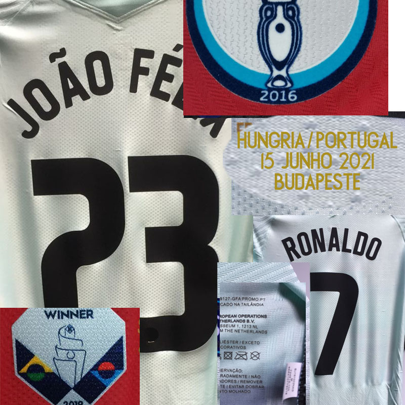 Home Textile 2021 Match Worn Playe issue Ronaldo maillot Guerreiro Joao Felix Bernardo PEPE Fernandes With Game Match Details Soccer Patch Badge
Home Textile 2021 Match Worn Playe issue Ronaldo maillot Guerreiro Joao Felix Bernardo PEPE Fernandes With Game Match Details Soccer Patch Badge