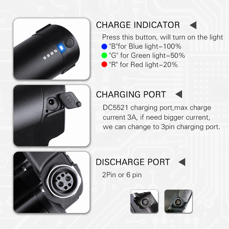 

Reention EEL PRO MINI 48V Lithium Battery 11.6ah 14aH samsung cell with 20A BMS 750W 500w batteries