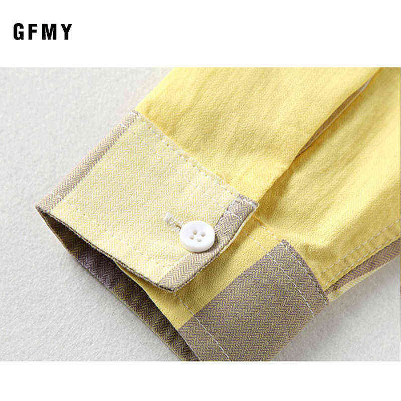 GFMY summer 100% Cotton Full Sleeve Fashion kids Plaid Shirt 3-14T Casual Big Kid Clothes Can Be a Coat 220125
