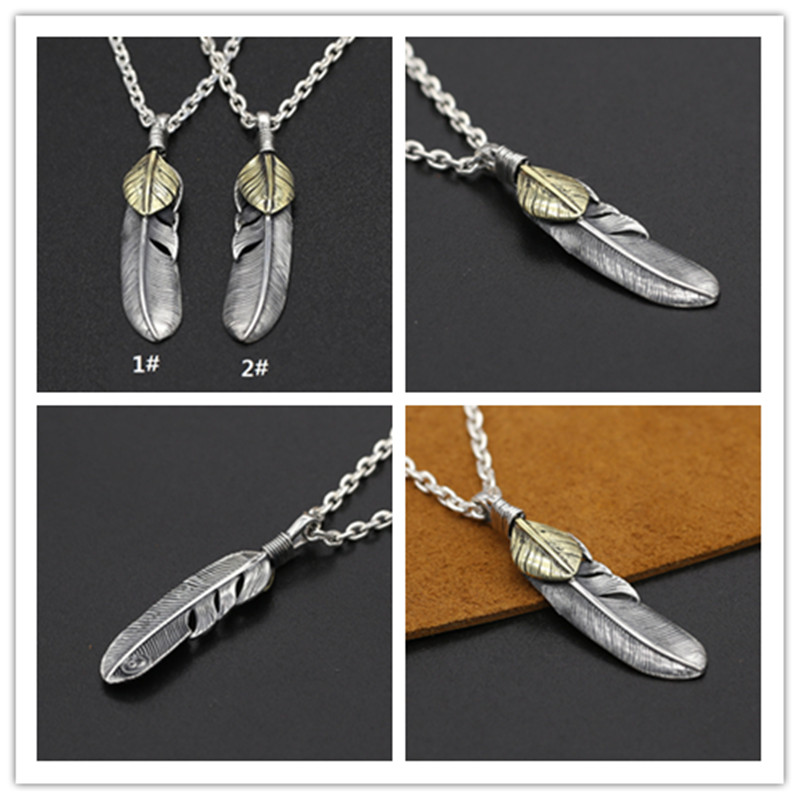 925 sterling silver handmade feather pendants designer jewelry antique silver crosses necklace pendants 2-tone colors without chain
925 sterling silver handmade feather pendants designer jewelry antique silver crosses necklace pendants 2-tone colors without chain